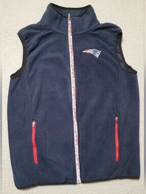 Patriots Blue Fleece Sleeveless Vest Small